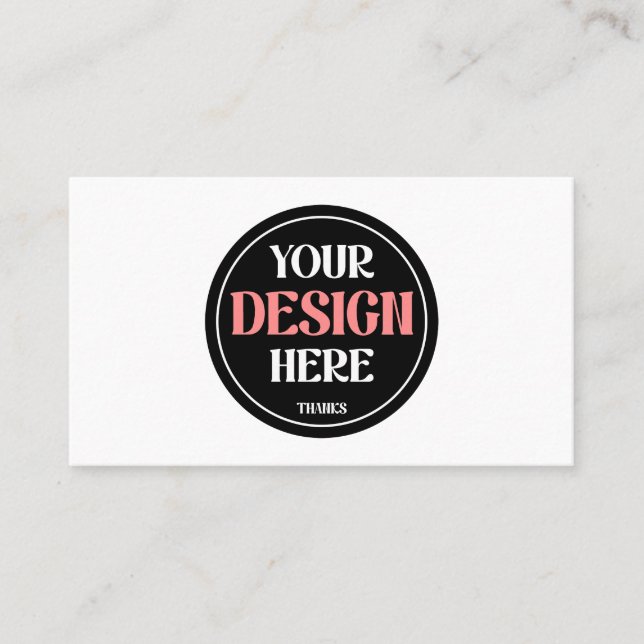 Customisable, modern, sleek & timeless business card (Front)