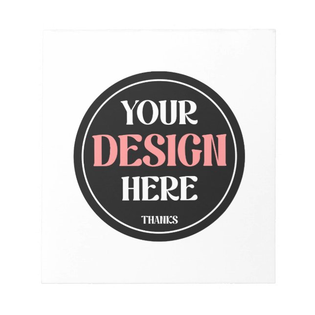 Customisable, modern, sleek & timeless notepad (Front)