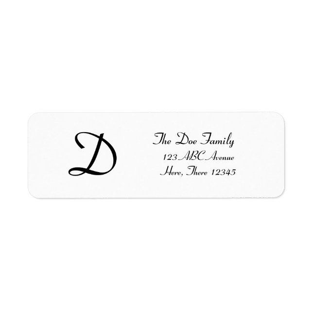 Customisable Monogram (Front)