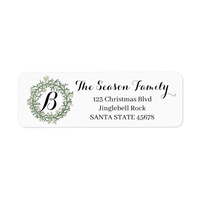 Customisable Monogram Christmas (Front)