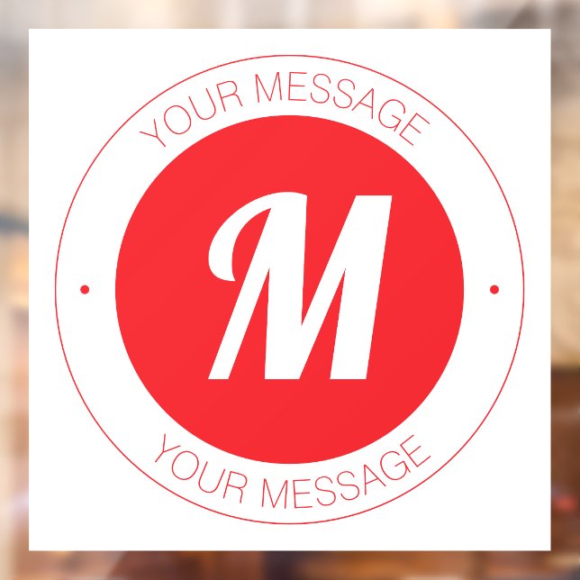 Customisable Monogram & Circular Text Template (Sheet 2)