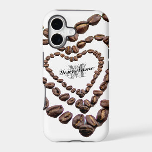 Customisable Monogram Coffeeholic phone case!
