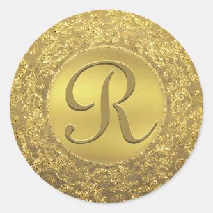 Customisable Monogram Gold Glam Seal