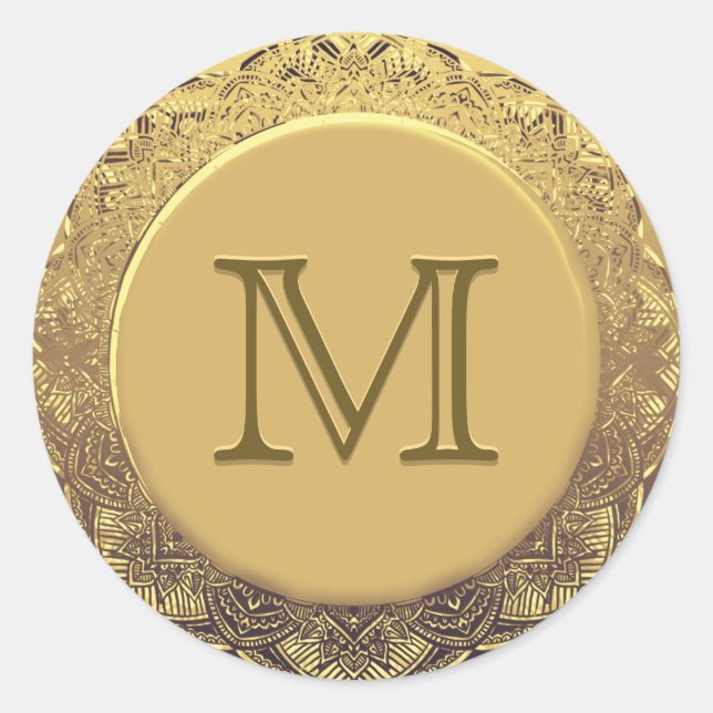 Customisable Monogram Gold Seal (Front)