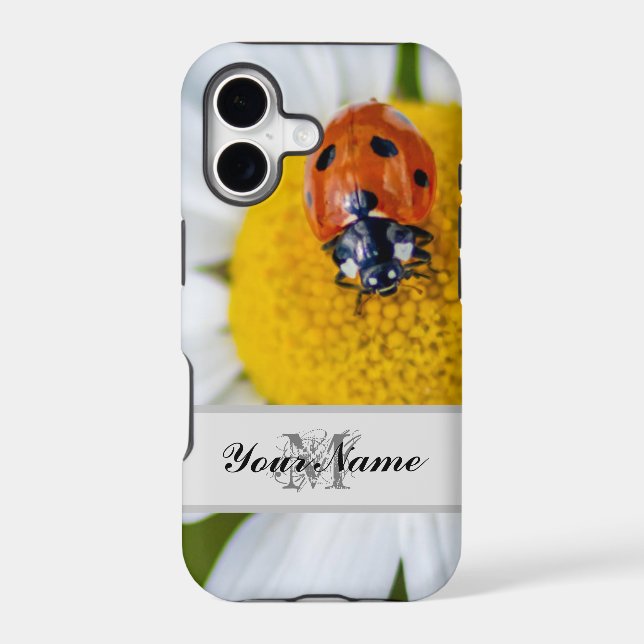 Customisable Monogram Good luck little ladybug! (Back)