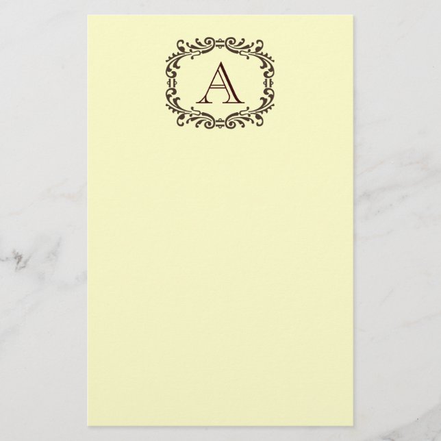 Customisable Monogram Stationary Stationery (Front)