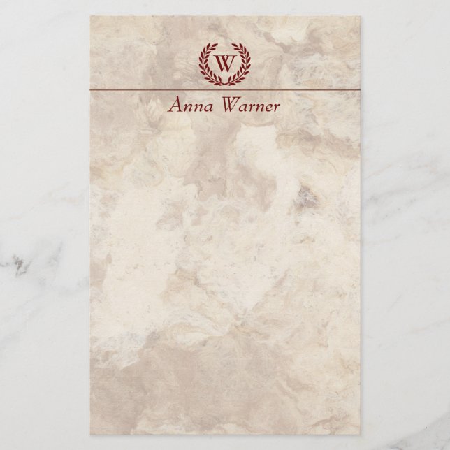 Customisable Monogram Stationery (Front)