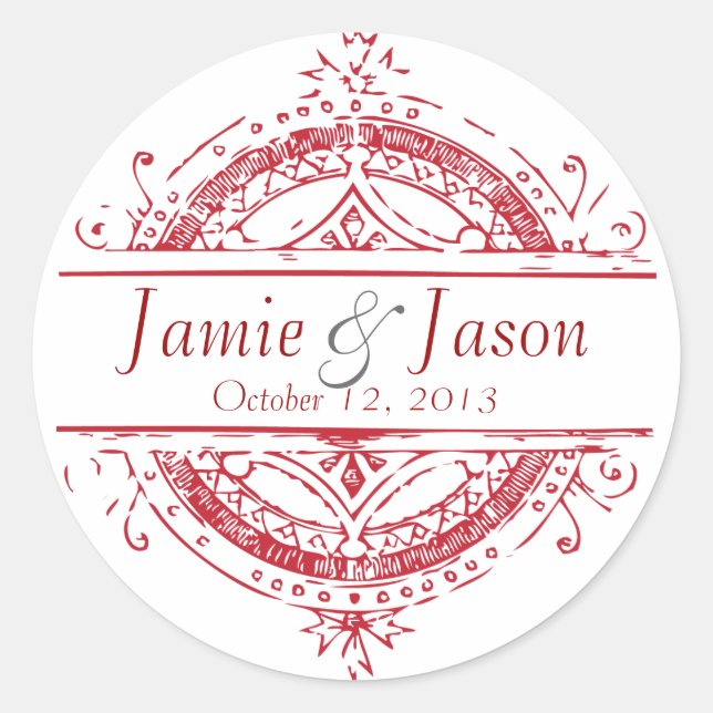 Customisable monogram sticker (Front)