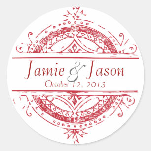 Customisable monogram sticker