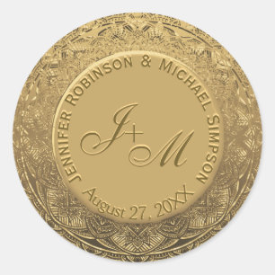 Customisable Monogram Wedding Seal