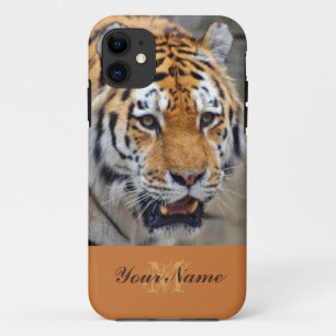 Customisable Monogram with a majestic tiger! Case-Mate iPhone Case