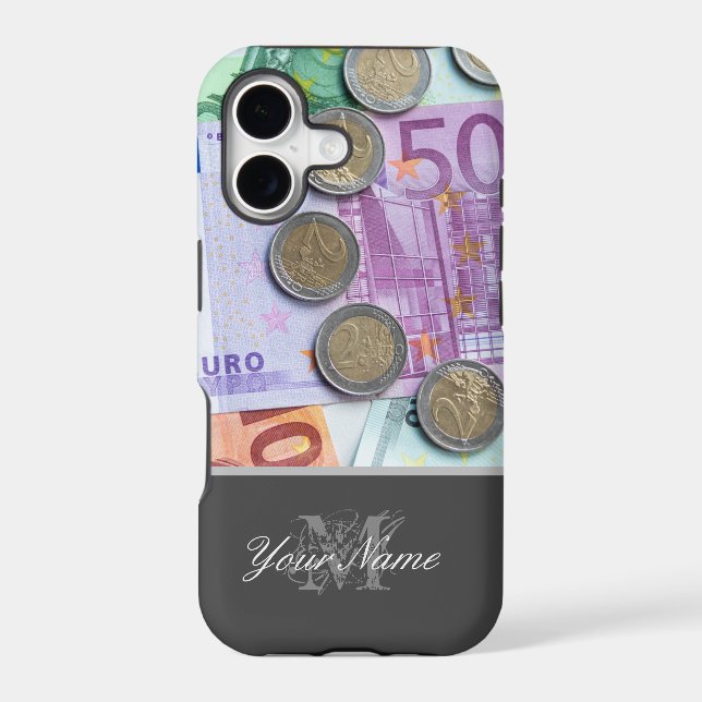 Customisable Monogram with coins and bank notes! (Back)
