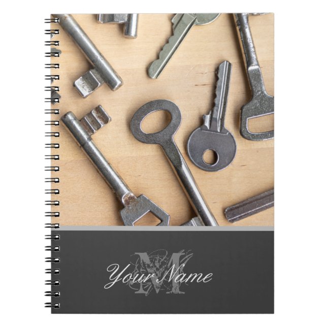 Customisable Monogram with different keys! Notebook (Front)