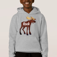 Customisable Moose - Boy's Hoodie