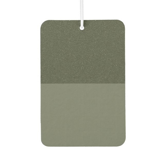 Customisable Moss Green Air Freshener (Front)