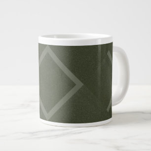 Customisable Moss Green Diamond Mug