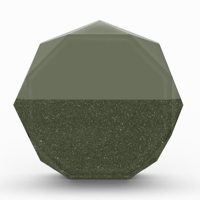 Customisable Moss Green Duo Photo Block (Front)