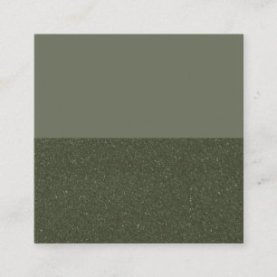 Customisable Moss Green Flat Loyalty Card