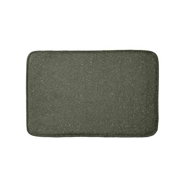 Customisable Moss Green Noise Bath Mat (Front)