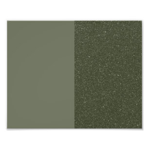 Customisable Moss Green Poster – Reversed Split