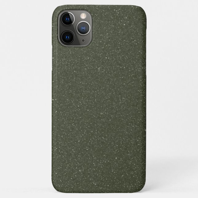Customisable Moss Green Speckle iPhone Case (Back)