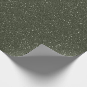 Customisable Moss Green Speckled Gift Wrap