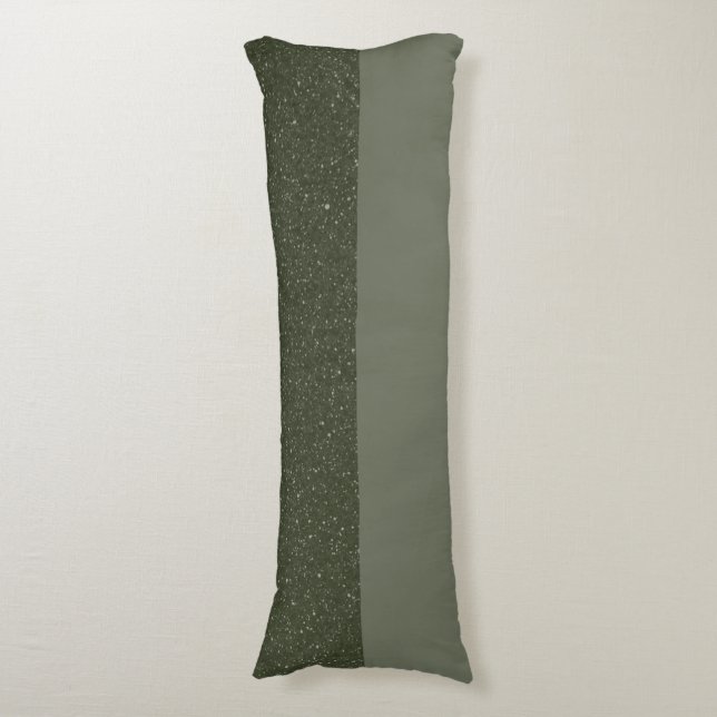 Customisable Moss Green Split Body Pillow (Front Vertical)