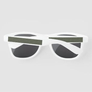 Customisable Moss Green Texture Plastic Sunglasses