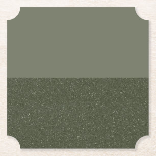 Customisable Moss & Olive Split Drink Coaster