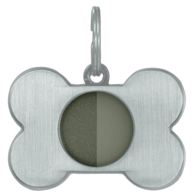 Customisable Moss Split Framed Pet Tag (Front)