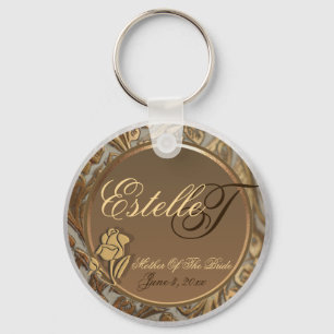 Customisable Mother Of The Bride Keepsake Keychain