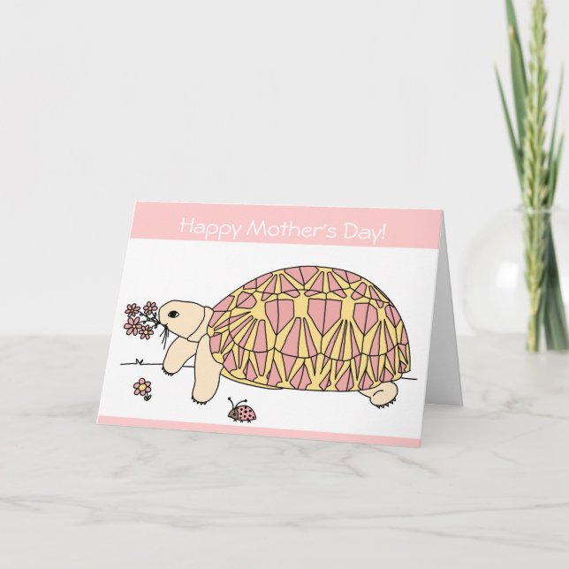 Customisable Mother’s Day Star Tortoise Card 9 (Front)