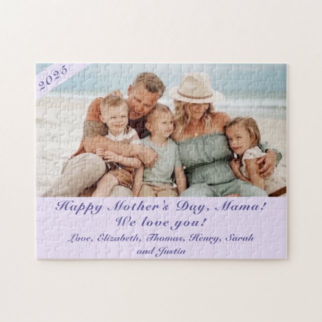 Customisable Mother's Day Photo jigsaw puzzle (Horizontal)