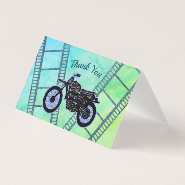 Customisable Motorcycle Silhouette Bible Verse (Front)