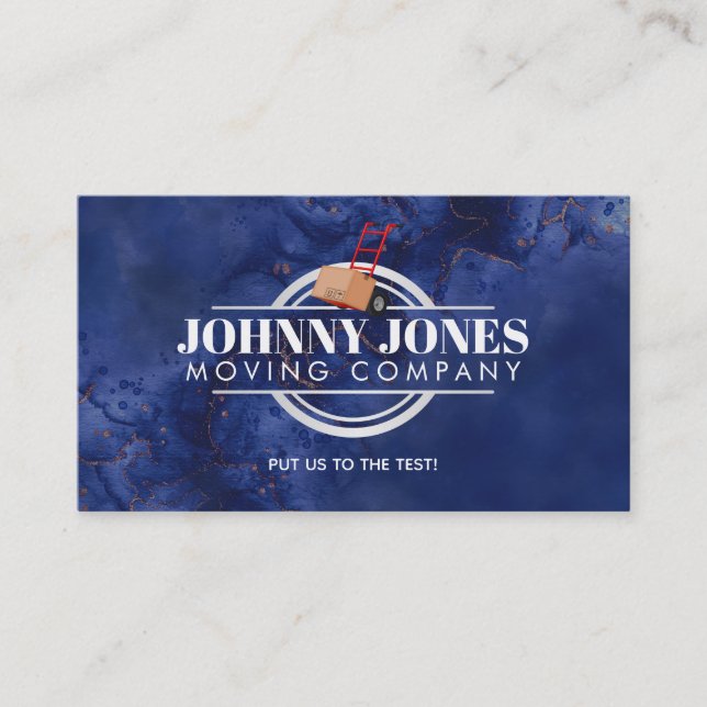 Customisable Moving Company Business Cards (Front)