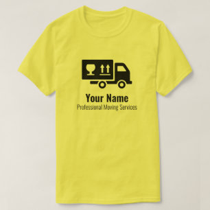 Customisable moving services yellow T-Shirt