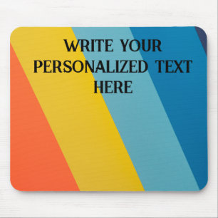 Customisable multicolour mouse pad