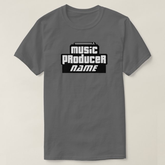Customisable Music Producer T-Shirt (Design Front)
