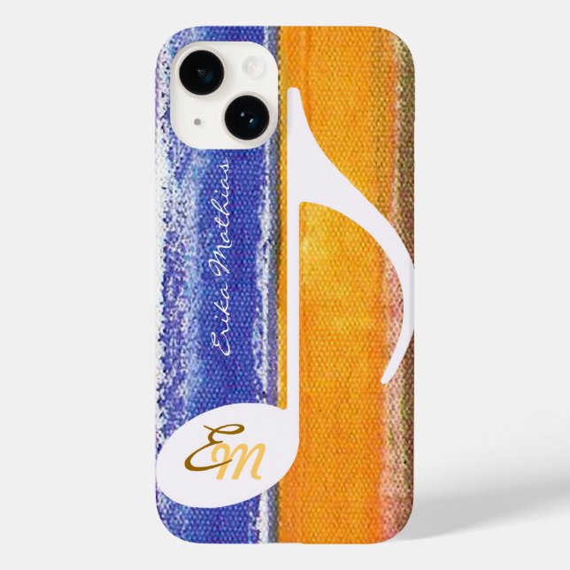 customisable musical note Case-Mate iPhone case (Back)