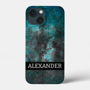 Customisable name. Abstract grunge texture iPhone 13 Mini Case