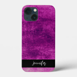 Customisable name Abstract grunge texture iPhone 13 Mini Case