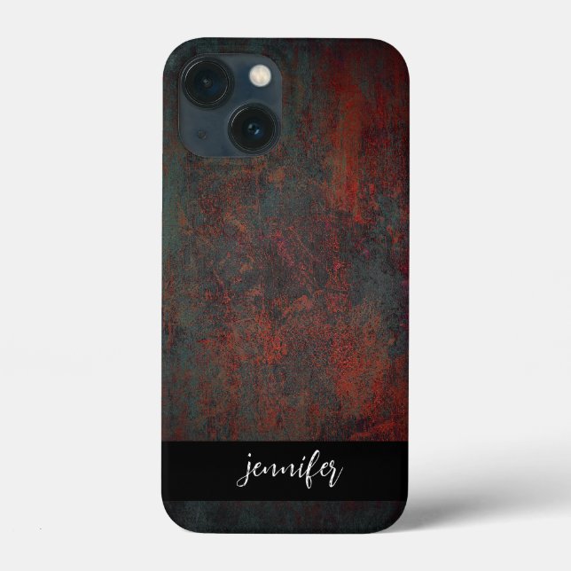 Customisable name Abstract grunge texture Case-Mate iPhone Case (Back)