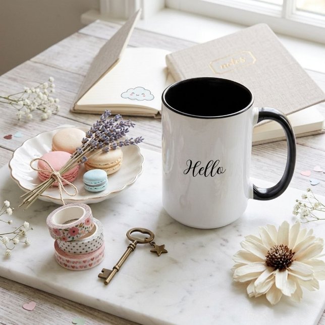 Customisable name and message coffee mug  (Creator Uploaded)