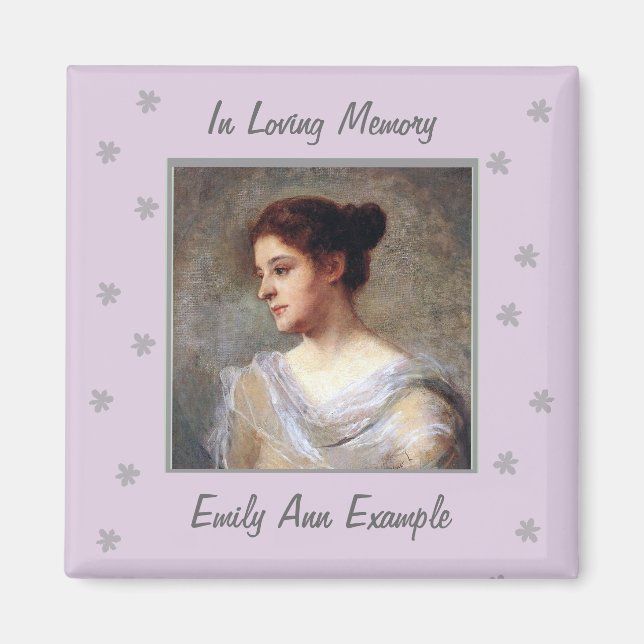 Customisable Name and Photo Remembrance Magnet (Front)