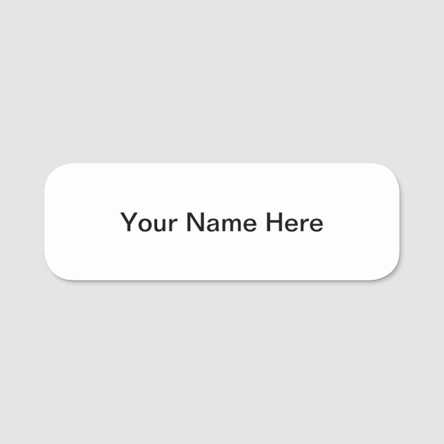 Customisable name badge with magnetic backing (Front)