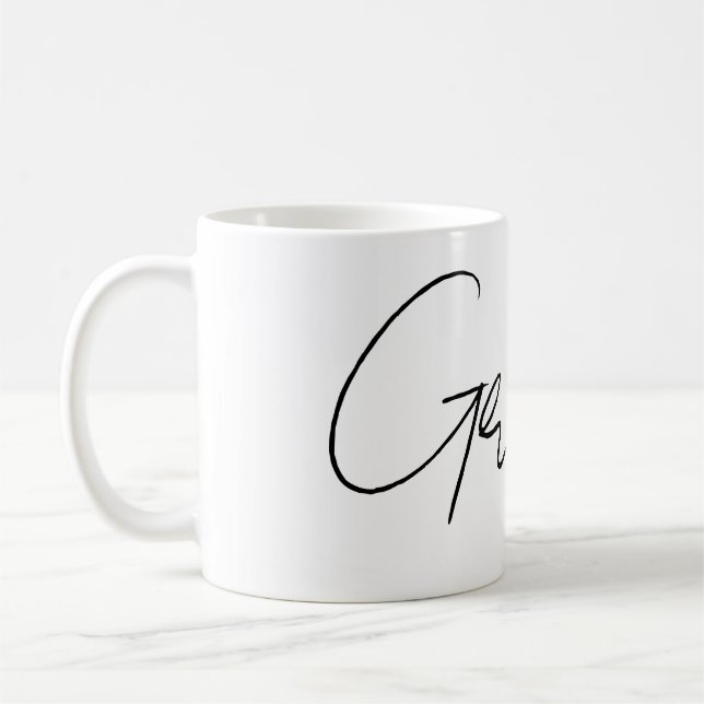 Customisable Name  Coffee Mug (Left)