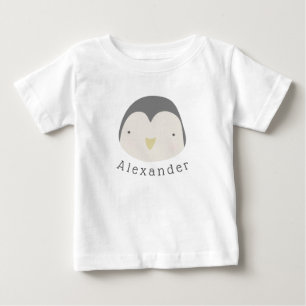 Customisable Name Cute Penguin Baby T-Shirt