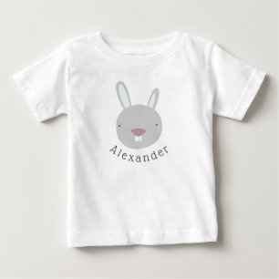 Customisable Name Cute Rabbit Baby T-Shirt