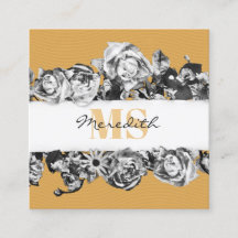 Customisable Name Gold Roses Chic Monogram Luxury
