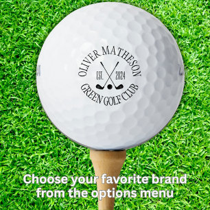 Customisable Name Golf Club Ball